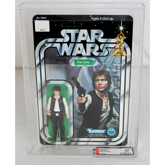 Pas de chiffre inclus. 77 Vintage Star Wars acrylique base Big Head Han Solo 