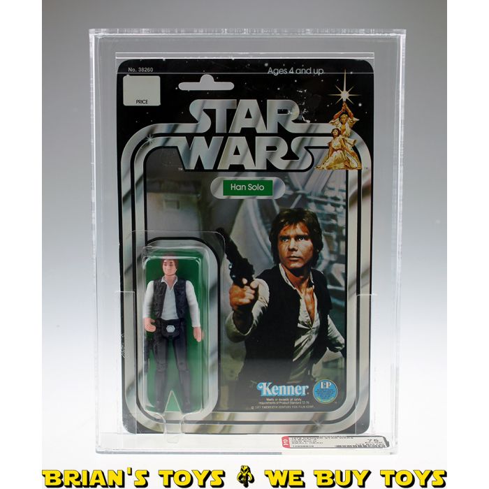 Vintage Kenner Star Wars 12 Back-A Carded Han Solo Small