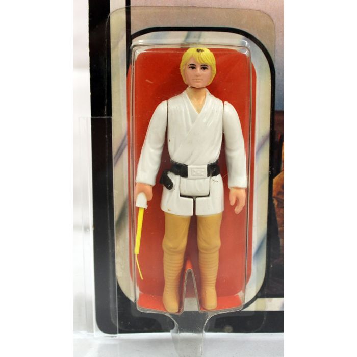 Vintage Star Wars Action Figure Carded Sw 21 Back Luke Skywalker Afa Graded Kenner Brian S Toys Brian S Toys Vintage Star Wars Action Figure Carded Sw 21 Back Luke Skywalker Afa Graded Kenner Brian S Toys Brian S Toys