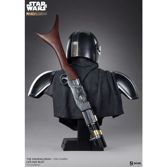 Sideshow Star Wars The Mandalorian Din Djarin Life-Size Bust