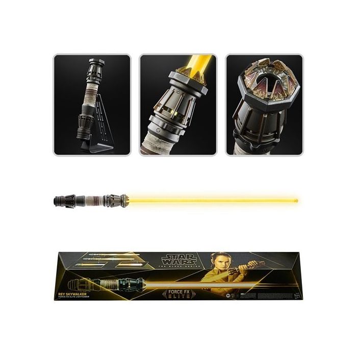 Star Wars The Black Series Rey Force FX Elite Sable láser estándar