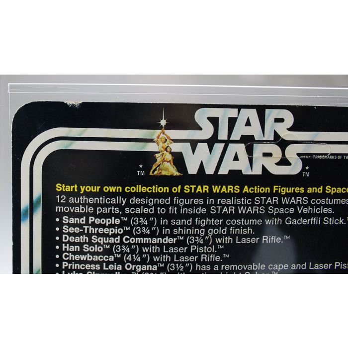 Vintage Kenner Star Wars Carded 12 Back-A Jawa Vinyl Cape