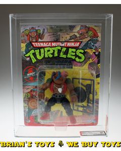 1988 Playmates TMNT Series 1 / 10 Back Bebop Pink Face / Plastic Head Action Figure AFA 60 EX (C75 B60 F75) #17695920