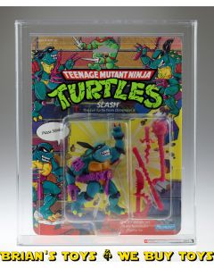 1990 Playmates TMNT Series 3 / 31 Back Slash Purple Belt with Yellow S Action Figure AFA 80 NM (C80 B80 F80) #11470920