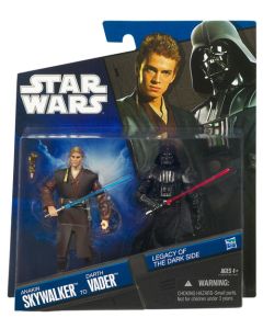 2010 Legacy of the Dark Side 2-PK Carded Anakin Skywalker to Darth Vader