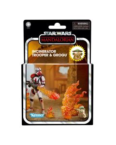 Star Wars The Vintage Collection Deluxe Incinerator Trooper and Grogu 3 3/4-Inch Action Figures