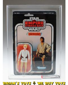 Vintage Kenner Star Wars Carded ESB 32 Back-A Luke Skywalker Action Figure AFA 75 EX+/NM (C75 B75 F85) #19952534