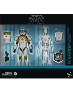 Star Wars The Black Series Boxed 6" Battlefront II Clone Commander (Urban Fighter) & B1 Battle Droid (Training) Action Figures 
