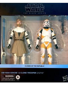 Star Wars The Black Series Boxed 6" Obi-Wan Kenobi & Clone Trooper (212th) Action Figures