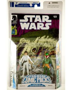 Star Wars 2008 Legacy Collection Comic 2-Pack Princess Leia & Tobbi Dala