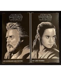 Black Series The Last Jedi Boxed 6 Inch Rey (Jedi Training) and (Luke Jedi) Master 2- Pack (SDCC 2017)