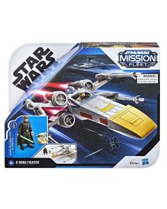 Star Wars Mission Fleet Boxed X-Wing Fighter with Luke Skywalker & Grogu