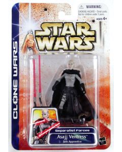 Star Wars Clone Wars Carded Asajj Ventress Action Figure