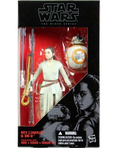 Black Series Force Awakens 6" Boxed Rey (Jakku) & BB-8