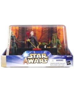 Star Wars Saga Attack of the Clones Geonosian War Chamber #1 (Poggle the Lesser, Count Dooku & San Hill)