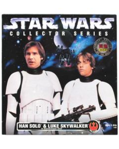 POTF2 12" Boxed Han Solo and Luke Skywalker in Stormtrooper Gear (KB)