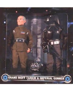 Star Wars POTF2 12" Boxed Grand Moff Tarkin and Imperial Gunner (FAO)