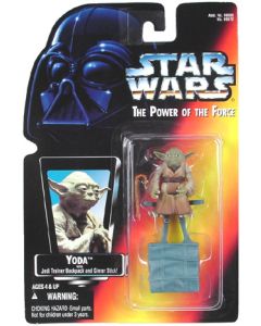 Star Wars Power of the Force 2 Red Card Yoda Action Figure
