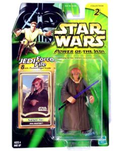 POTJ 3 3/4" carded Saessee Tiin (Jedi Master) C-8/9
