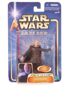 Star Wars Saga Attack of the Clones Carded Darth Tyranus (Geonosian Escape) Action Figure