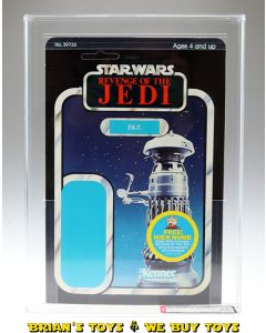 Vintage Kenner Star Wars Carded Revenge of the Jedi Proof Card FX-7 AFA 75+ EX+/NM #11097000