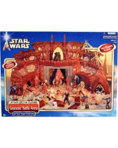 Star Wars Saga Attack of the Clones Playset Boxed Geonosis Battle Arena