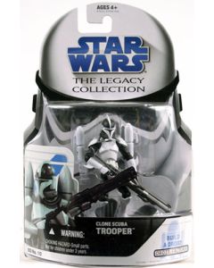 Star Wars 2008 Legacy Collection Carded Clone SCUBA Trooper Action Figure