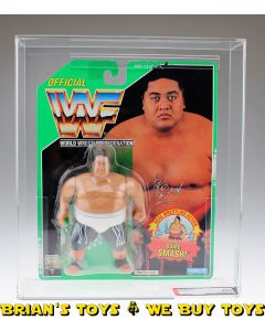 1994 Hasbro WWF Series 11 Green Card Yokozuna Action Figure AFA 75+ EX+/NM (C75 B80 F85) #11594467