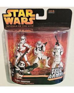 Revenge of the Sith Deluxe Carded Clone Troopers (Build Your Army) (Red Version)
