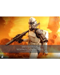 Sideshow Star Wars Hot Toys Boxed 12" 104th Battalion Wolfpack Clone Trooper Deluxe Version (TMS143)