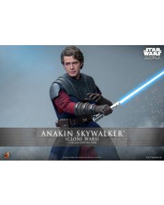 Sideshow Star Wars Hot Toys 12" Boxed Anakin Skywalker (Clone Wars) TMS129