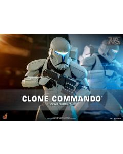 Sideshow Star Wars Hot Toys 12" Boxed Clone Commando (TMS131)