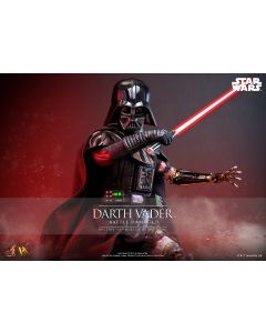 Sideshow Star Wars Hot Toys 12" Boxed Darth Vader (Battle Damaged) DX44 Collector Edition