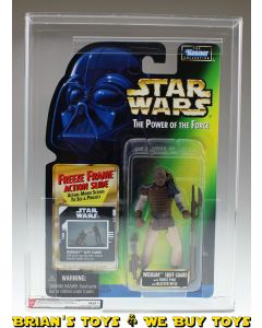 Kenner Star Wars POTF2 Freeze Frame 3-3/4" Carded Weequay Skiff Guard AFA 80+ NM (C80 B80 F90) #11924230