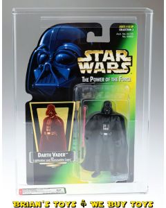 Kenner Star Wars Carded POTF2 Green Card Darth Vader Retooled Shadows Pose Action Figure AFA 80 NM (C80 B85 F90) #13351788