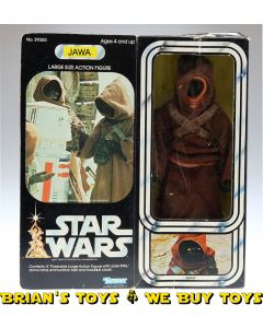 Vintage Kenner Star Wars Boxed 12" Jawa Action Figure C8.5 with C6.5 Box