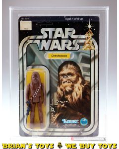 Vintage Kenner Star Wars Carded 12 Back-B Chewbacca Made in Taiwan Action Figure AFA 70+ EX+ (C70 B80 F85) #11368814