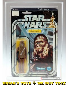 Vintage Kenner Star Wars Carded 12 Back-C Chewbacca Action Figure AFA 70 EX+ (C60 B75 F75) #11458516