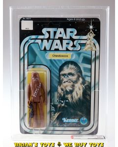 Vintage Kenner Star Wars Carded 12 Back-A Chewbacca Action Figure AFA 85+ NM+ (C85 B85 F85)  #12120290