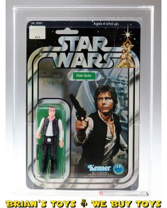 Vintage Kenner Star Wars Carded 12 Back-C Han Solo (Small Head) Action Figure AFA 60 EX (C60 B70 F80) #11392744