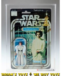 Vintage Kenner Star Wars Carded 12 Back-C Princess Leia Organa Action Figure AFA 60 EX (C80 B60 F75) #11834621