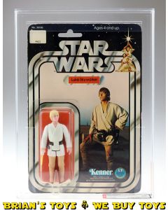 Vintage Kenner Star Wars Carded 12 Back-B Luke Skywalker Action Figure AFA 70 EX+ (C75 B60 F75) #19189446