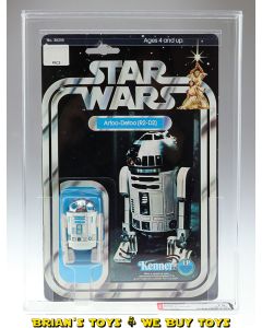 Vintage Kenner Star Wars Carded 12 Back-C R2-D2 Action Figure Made in Taiwan AFA 75 EX+/NM (C75 B75 F85) #12109332