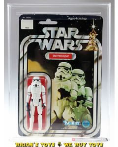 Vintage Kenner Star Wars Carded 12 Back-B Stormtrooper Action Figure AFA 75+ EX+/NM (C80 B75 F85) #11571384