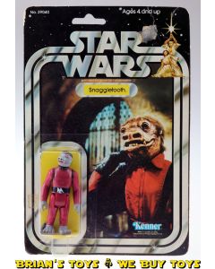 Vintage Kenner Star Wars Carded 21-Back Snaggletooth Action Figure C2 (PoP cut, loose gun)