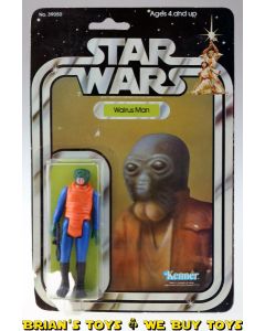 Vintage Kenner Star Wars Carded 21-Back Walrusman Action Figure C1 (PoP cut out)
