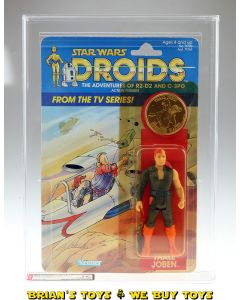 Vintage Kenner Star Wars Carded Droids TV Series Thall Joben Action Figure AFA 75 Y-EX+/NM (C75 B80 F90) #12010145
