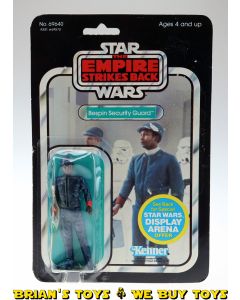 Vintage Kenner Star Wars Carded 3.75" ESB Bespin Security Guard (black) Action Figure C2 (see notes)