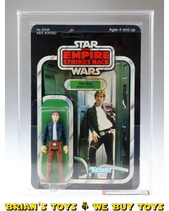 Vintage Kenner Star Wars Carded ESB 41 Back-D Han Solo (Bespin Outfit) Action Figure AFA 60 EX (C60 B75 F80) #14234641