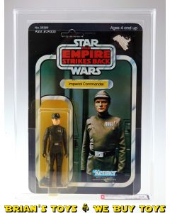 Vintage Kenner Star Wars Carded ESB 41 Back-E Imperial Commander Action Figure AFA 60 Y-EX (C60 B80 F80)  #12119759
